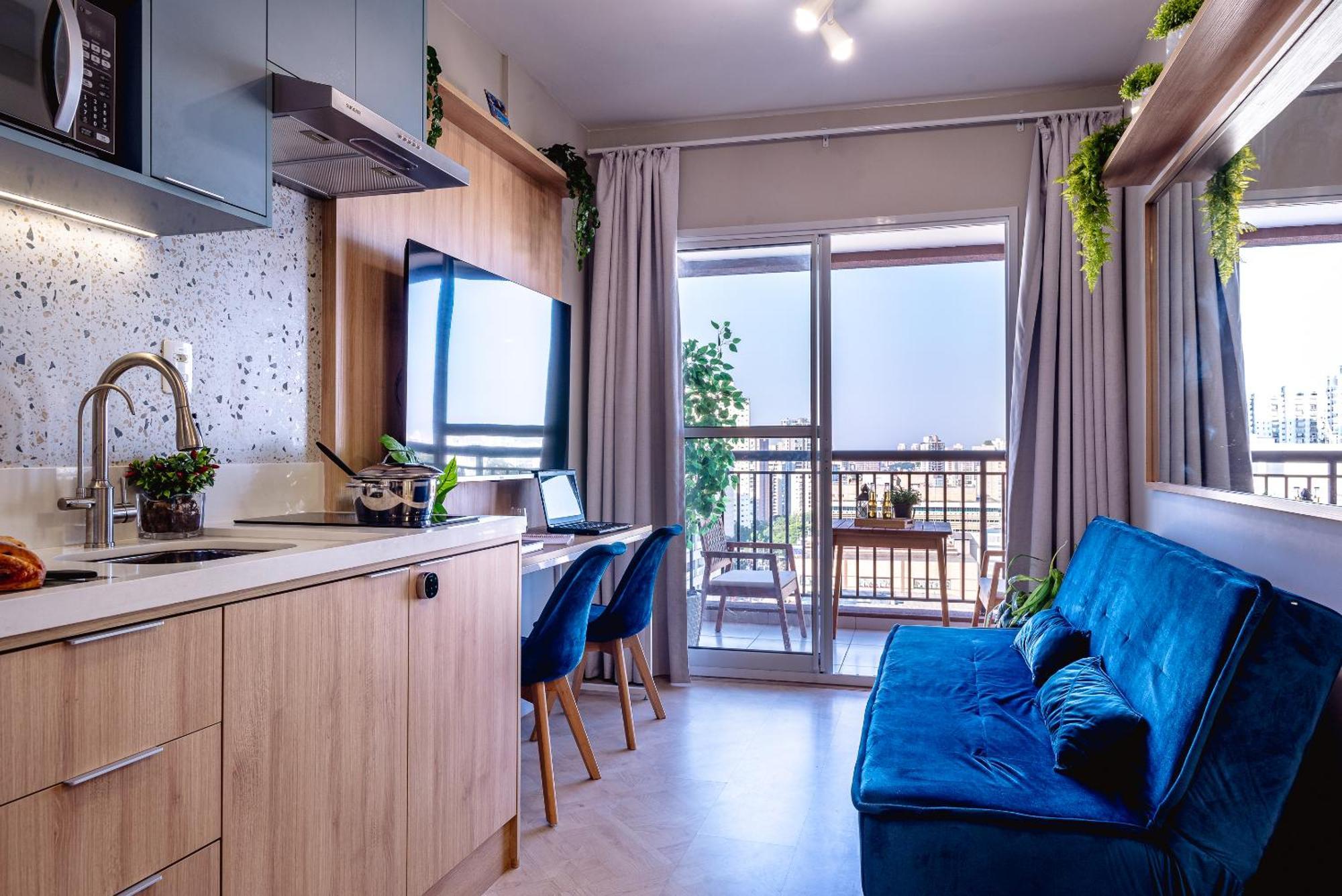 Estudio Moderno E Charmoso Na Mariana Apartamento